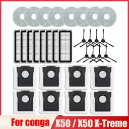 HEPA Filter Mop Pad For Cecotec Conga X50/X50 X-Treme HEPA Filter FabricNon Woven FabricMelt Blown Fabric Dust Bag Accessories