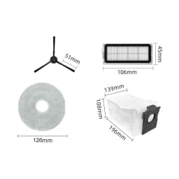 HEPA Filter Mop Pad For Cecotec Conga X50/X50 X-Treme HEPA Filter FabricNon Woven FabricMelt Blown Fabric Dust Bag Accessories