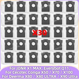 Dust Bag For Cecotec Conga X50 / X70 / X100 X-Treme, JONR X1 MAX, Everybot Q11, Deerma X80 / X80 Ultra / X90 Ultra Vacuum Parts
