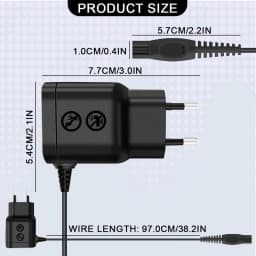 KVIFO 15V Wall EU Power Razor Adapter Shaver Charger For PHILIPS Norelco HQ8505 HQ8500 HQ560 HQ586 HQ568 HQ7740 HQ7141 HQ7142
