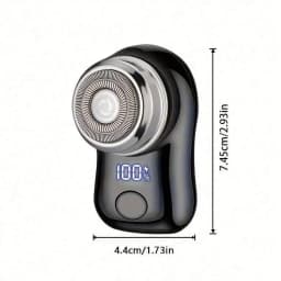 220mAh USB Rechargeable Electric Shaver For Men, Digital Display, Compact & Portable, Suitable For Business Travel