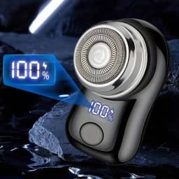 220mAh USB Rechargeable Electric Shaver For Men, Digital Display, Compact & Portable, Suitable For Business Travel