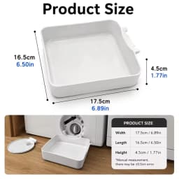 New Washing Machine Drainage Tray Drain Funnel Drip Tray for Cleaning Lint Filters Water Catch Tray Stops Floor Spills Parts