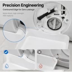 Washing Machine Drain Pan Easy Install Leak Proof Water Collection Tray Durable Floor Spill Protector Tool for Laundry Room