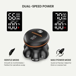 MAXGROOM 7D Floating Bald Head Shaver IPX6 Waterproof LED Display Wet Dry Electric Razor 7 Blades Magnetic Washable Head Shaver
