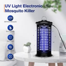 LED Trap High-performance UV Electric Mosquito Destroyer Shock Fly Trap Insect Trap For Home Garden Backyard Outdoor Camping