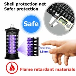 LED Trap High-performance UV Electric Mosquito Destroyer Shock Fly Trap Insect Trap For Home Garden Backyard Outdoor Camping
