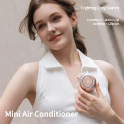 Innovative Turbo Blade Desk & Clip-On Fan: Powerful Airflow, Ultra-Quiet & Low Energy | 2000mAh Compact Battery for All-Day Use