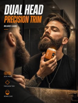 Portable Electric Shaver,Beard,For Men Pocket Razor Usb-C Rechargeable Waterproof Dual Blade Mini Beard Shaver