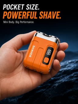 Portable Electric Shaver,Beard,For Men Pocket Razor Usb-C Rechargeable Waterproof Dual Blade Mini Beard Shaver