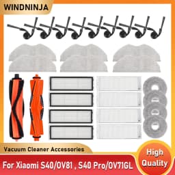 For Xiaomi S40 Pro/OV71GL / S40/OV81 Robot Vacuum Cleaner Consumables Hepa Filter Mop Cloth Main Side Brush Accessories Parts