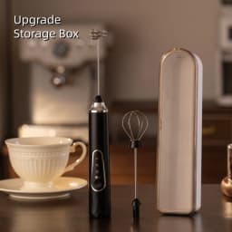 Wireless Milk Frother Electric Type-C Handheld Blender Stainless Steel Mini Coffee Maker Whisk Mixer For Coffee Cappuccino Cream
