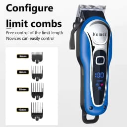 Kemei Hair Clipper for Man KM-1995 Professional Precision Adjustment Cordless Hair Trimmer Rechargeable Haircut Machine