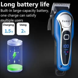 Kemei Hair Clipper for Man KM-1995 Professional Precision Adjustment Cordless Hair Trimmer Rechargeable Haircut Machine