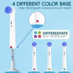 Extra Soft Replacement Brush Heads Compatible with Oral B Electric Toothbrush, Rotating Toothbrush Head for Pro 1000/100