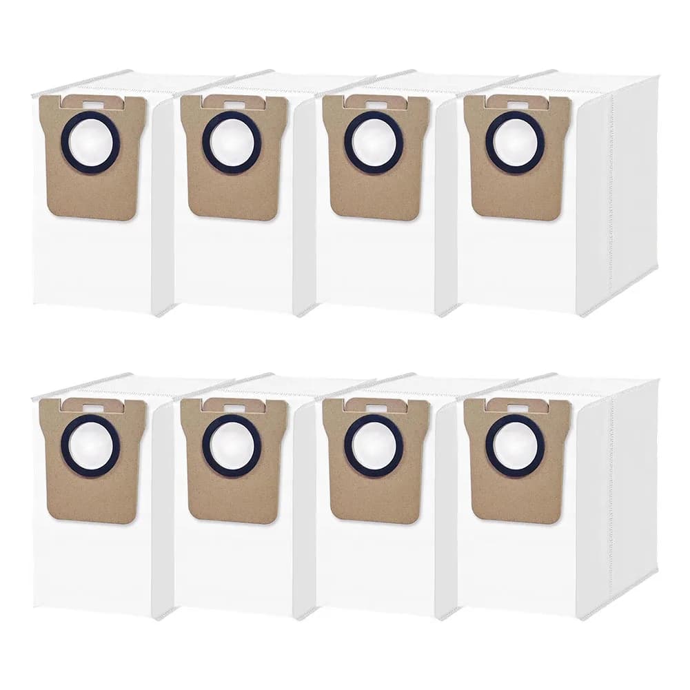 8-Pack Dust Bags For Xiaomi Robot Vacuum H40 OV51 3.5L Auto-Empty Station Replacement Parts With Meltblown Filter