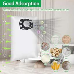Vacuum Dust Bags for Karcher 2.863-314.0 KFI 357,WD 2 Plus,WD 3,WD3S,KWD 1,KWD 2,KWD 3,MV 3,SE 4001,SE 4002 Robot Vacuum Cleaner