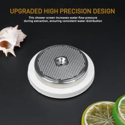 Precision Shower Screen Group Head with Silicone Steam Ring Compatible with Breville 9 Series Espresso Machines