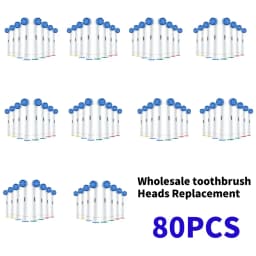 Wholesale 4/16/20/80pcs Set/lot Electric Toothbrush Head For Oral B Sensitive Replacement Brush Heads D25 D30 D32 D18 4739 3709