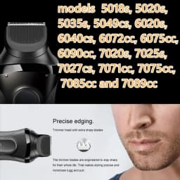 B01C-Replacement Blades Beard Trimmer Head For Braun Series 5, 6, 7 Razors, Models 5018S, 5020S, 6075Cc, 7071Cc, 7075Cc