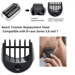 B01C-Replacement Blades Beard Trimmer Head For Braun Series 5, 6, 7 Razors, Models 5018S, 5020S, 6075Cc, 7071Cc, 7075Cc