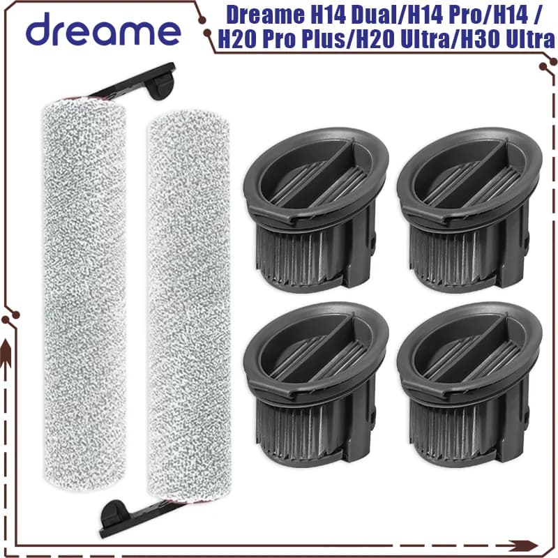 Dreame H14 Dual / H14 Pro / H14 / H20 Pro Plus / H20 Ultra / H30 Ultra Vacuum Parts Main Roller Brush Filter
