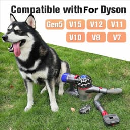 A83G-2-In-1 Dog Hair Vacuum Brush For Grooming & Shedding For Dyson Gen5, V15, V12, V11, V10, V8, V7 Removes Loose Hair