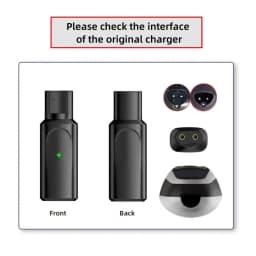 KVIFO12V 0.4A Type-C Shaver Adapter PD Charging Converter for Braun Series 3 5 7 9 6 1 XT5 Electric Razor(Cable Excluded)