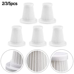 2/3/5 Pcs Reusable Car Vacuum Cleaner Filters Replace Accessories Washable Filters Handheld Vacuum Cleaner Accessories