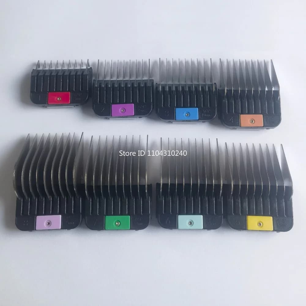 Stainl 8 Sizes (3-25mm) Universal Guide Comb Stainless Steel Animal Grooming Attachment for Pet Clippers Dog Cat Hair Trimmer