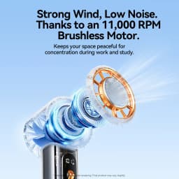 Vention Superconductive Cooling Handheld Fan 11000 RPM Brushless Motor 100 High Speeds LED Digital Display Outdoor Camping Fan