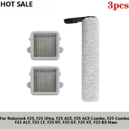 For Roborock F25 ACE F25 Ultra, F25 Combo/ ALT/ LT/ RT/ GT/ XT/ BX Nass Replacement brush roll for wet and dry vacuum