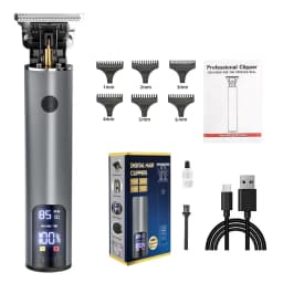 Professional Electric Hair Clipper - Fast Charging Bald Head Trimmer with Oil for Carving Home & Barber Use