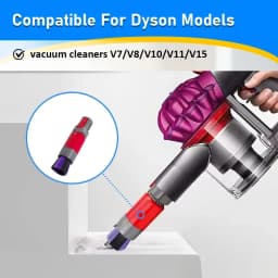 Traceless Soft Brush Head For Dyson V7 V8 V10 V11 V12 V15 Flexible Extension Hose Cordless Vacuum Scratch-free Dusting Brush