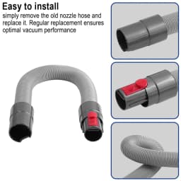 Traceless Soft Brush Head For Dyson V7 V8 V10 V11 V12 V15 Flexible Extension Hose Cordless Vacuum Scratch-free Dusting Brush