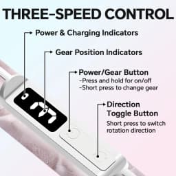Wireless Electric Nail Grinder Nail Polishing Machine - 3 Modes, LED Display and 12 Drill Bits, Nail Polisher for Home Salon Use