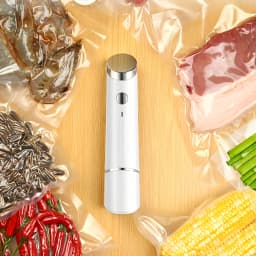 Handheld Rechargeable Food Vacuum Sealer Kit Portable Vacuum Sealer One-Touch Food Saver for Meat Fruit Vegetables Meal Prep