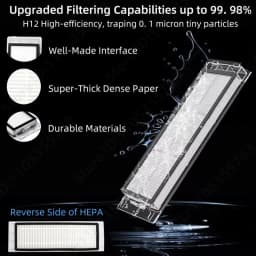 For Roborock S5, S5 Max, S6 MaxV, S6 Pure, E4, E5, S51, S52, S55 Robot Vacuum Spare Parts Main Side Brush Hepa Filter Mop Cloth