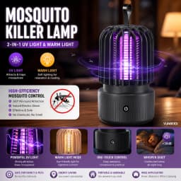 Mosquitoes Away Light Silent Night Light USB Charging Combined Ultraviolet Nets Lamp Camping in Indoor and Outdoor Common