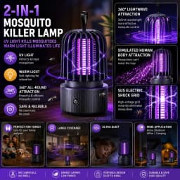 Mosquitoes Away Light Silent Night Light USB Charging Combined Ultraviolet Nets Lamp Camping in Indoor and Outdoor Common