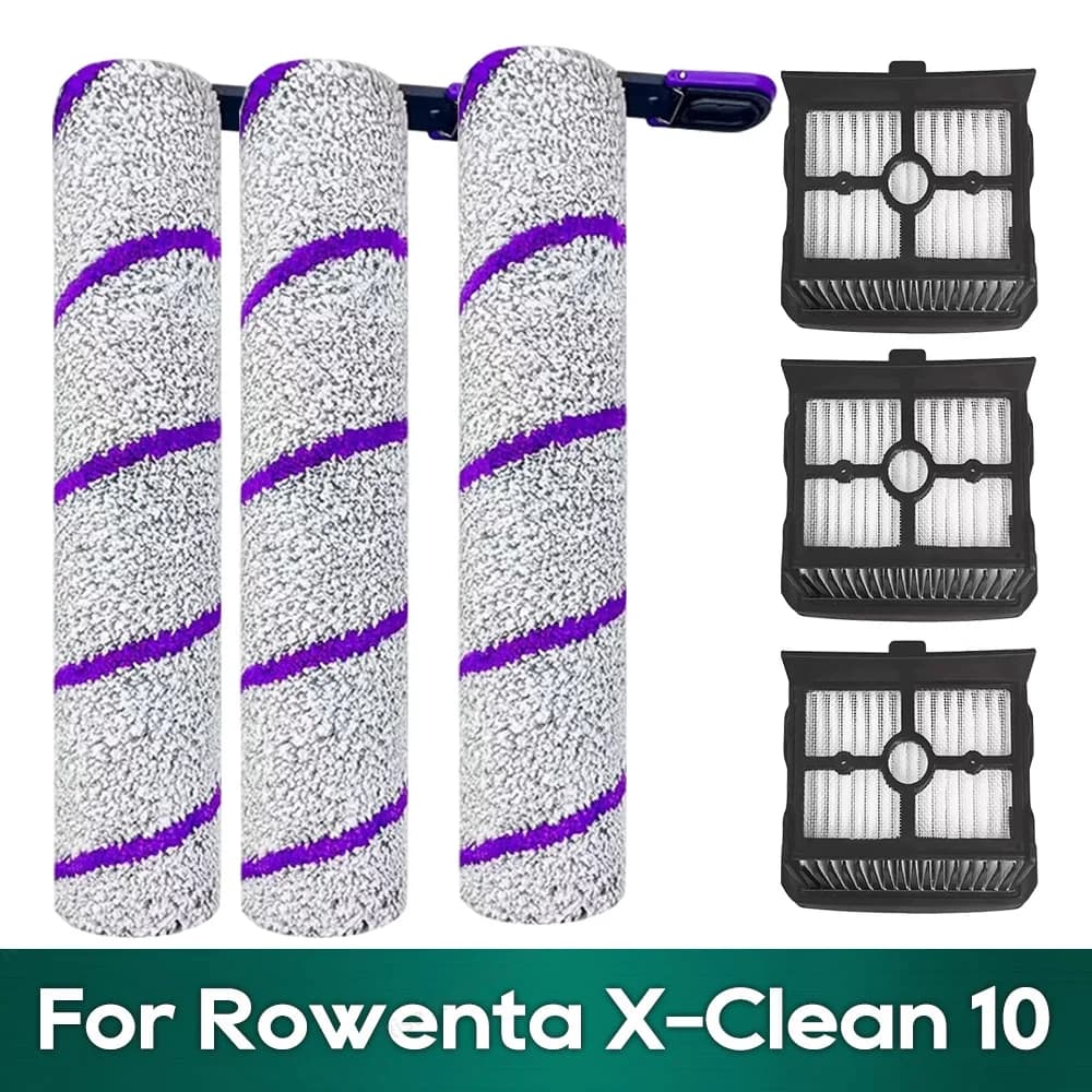 Compatible For Rowenta X-Clean 10, Tefal X-Clean 10, Narwal S20 Pro Cordless Vacuum Cleaner Roller Brush Hepa Filter Replacement