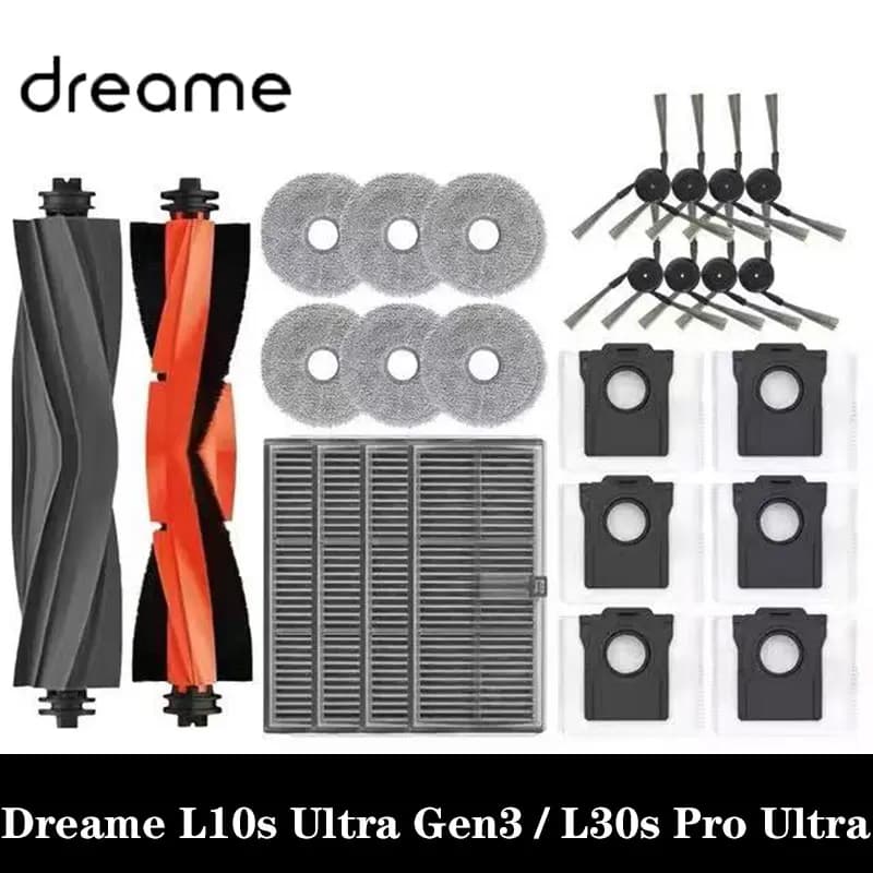 Dreame L10s Ultra Gen3, L30s Pro Ultra , L40Ultra , X40Ultra , MOVA P50 Pro Ultra, P10 Pro Ultra Filter Mop Bag Main Side Brush