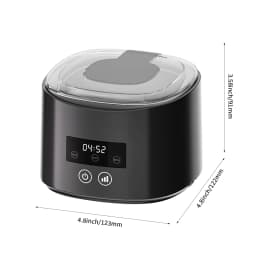 Ultrasonic Cleaner for Dentures Retainer Braces Jewelry - Portable 45kHz USB Dental Pod with UV, Travel Case, Gift for Men Women