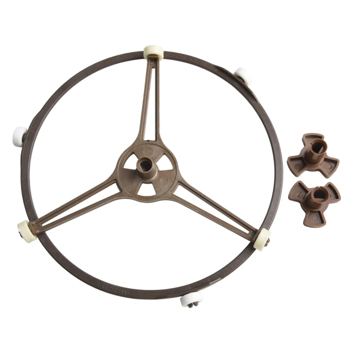 Microwave Oven Tray Stand Turntable with Dual Brackets and Swivel Roller Core for Stable Support and Enhanced Cooking Efficiency