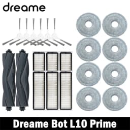 Dreame Bot L10 Prime Robot Vacuum Cleaner Replacement Accessories Main Side Brush HEPA Filter Mop Cloths Spare Parts