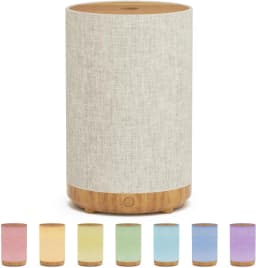 2026 New Upgrade Essential Oil Diffuser For Home With Fabric Cover, Compact Ultrasonic Electric Diffuser With 8-Color Light,