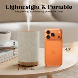 2026 New Upgrade Essential Oil Diffuser For Home With Fabric Cover, Compact Ultrasonic Electric Diffuser With 8-Color Light,
