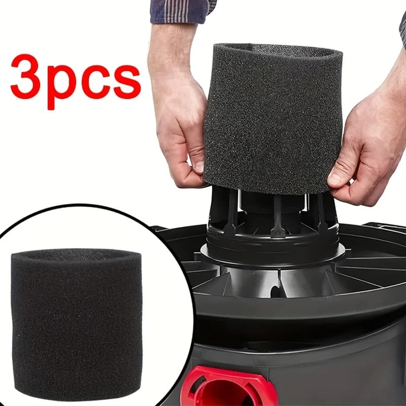 3pcs Foam Sleeve Filter Replacement Parts Foam Replacement Filter for Wet Vacuum Cleaners with Vacuum Cleaners Wholesale