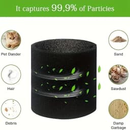 3pcs Foam Sleeve Filter Replacement Parts Foam Replacement Filter for Wet Vacuum Cleaners with Vacuum Cleaners Wholesale