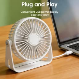 MINI Desktop USB Fan Plug-in Desktop Small Fan for Heat Dissipation Compact Handheld Mini Dormitory Tabletop Desktop Portable